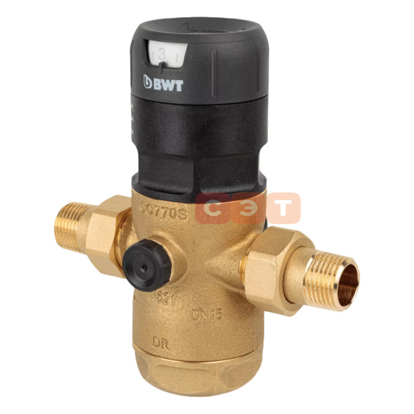 Редуктор давления BWT D1 Eco (латурь, НгНР-НгНР, 25 атм)  1/2"